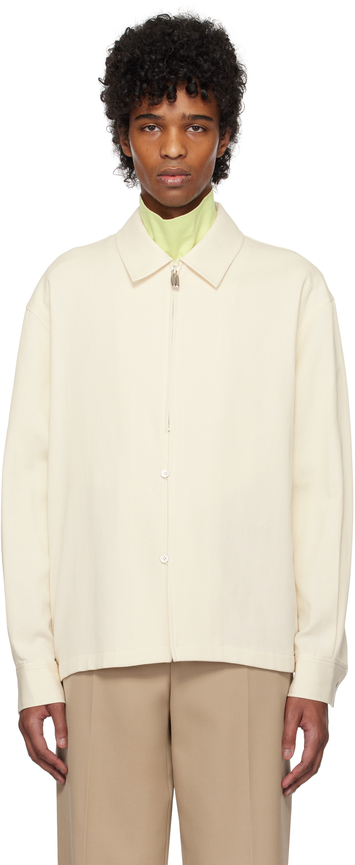 LE 17 SEPTEMBRE コート　ジャケット ブルゾン LE17SEPTEMBRE Beige Zip & Button Front Jacket LE17SEPTEMBRE