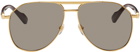 Gucci Gold Aviator Sunglasses