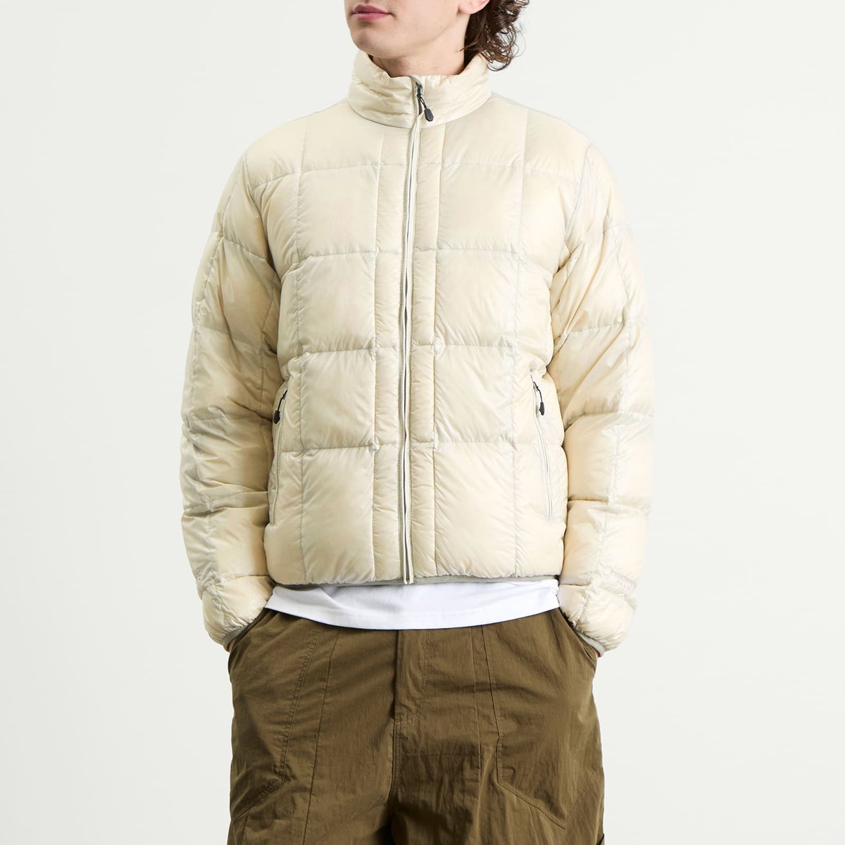 thisisneverthat Men's PERTEX Light Down Jacket in Stone