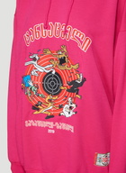 Vetements Oversized Cartoon Embroidered Hooded Sweatshirt