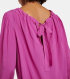 Velvet Bristol challis blouse