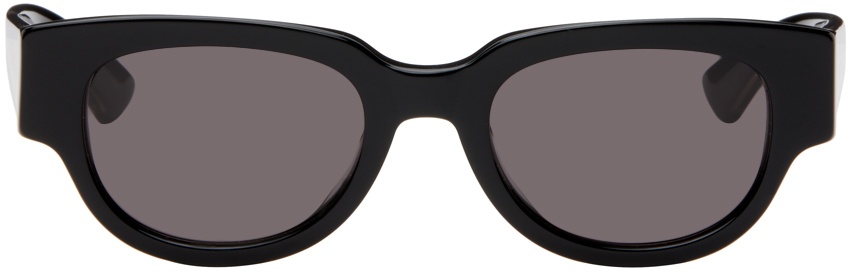 Photo: Bottega Veneta Black Square Sunglasses