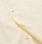 Maison Margiela - Camp-Collar Satin-Panelled Cotton-Poplin Western Shirt - Men - Cream