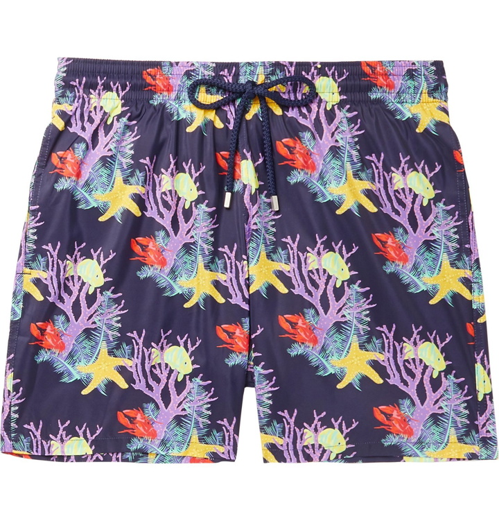 Photo: Vilebrequin - Mahina Mid-Length Printed Swim Shorts - Blue