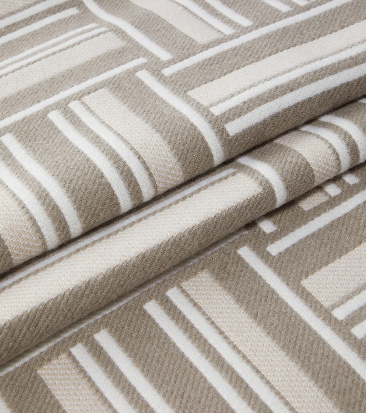 Loro Piana Intarsia striped wool and cashmere throw