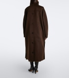 Lisa Yang Double-breasted wool and cashmere coat
