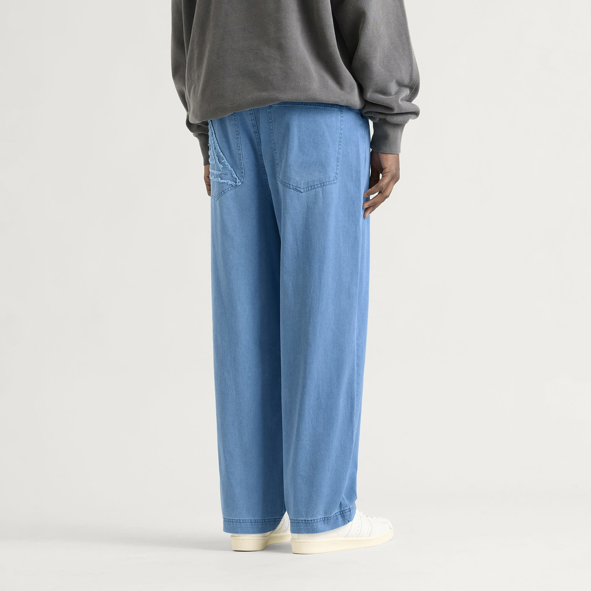 Umbro Men's Washed Drill Pant in Insignia Blue