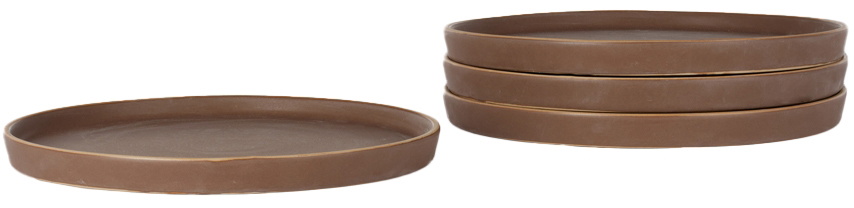 Lineage Ceramics Red Entrée Plate, 4 pcs