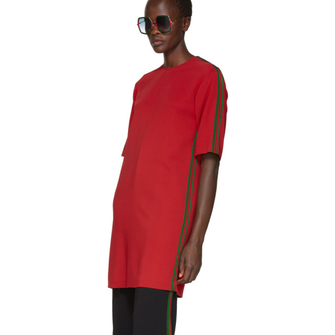 Gucci Red Webbing Tunic Dress