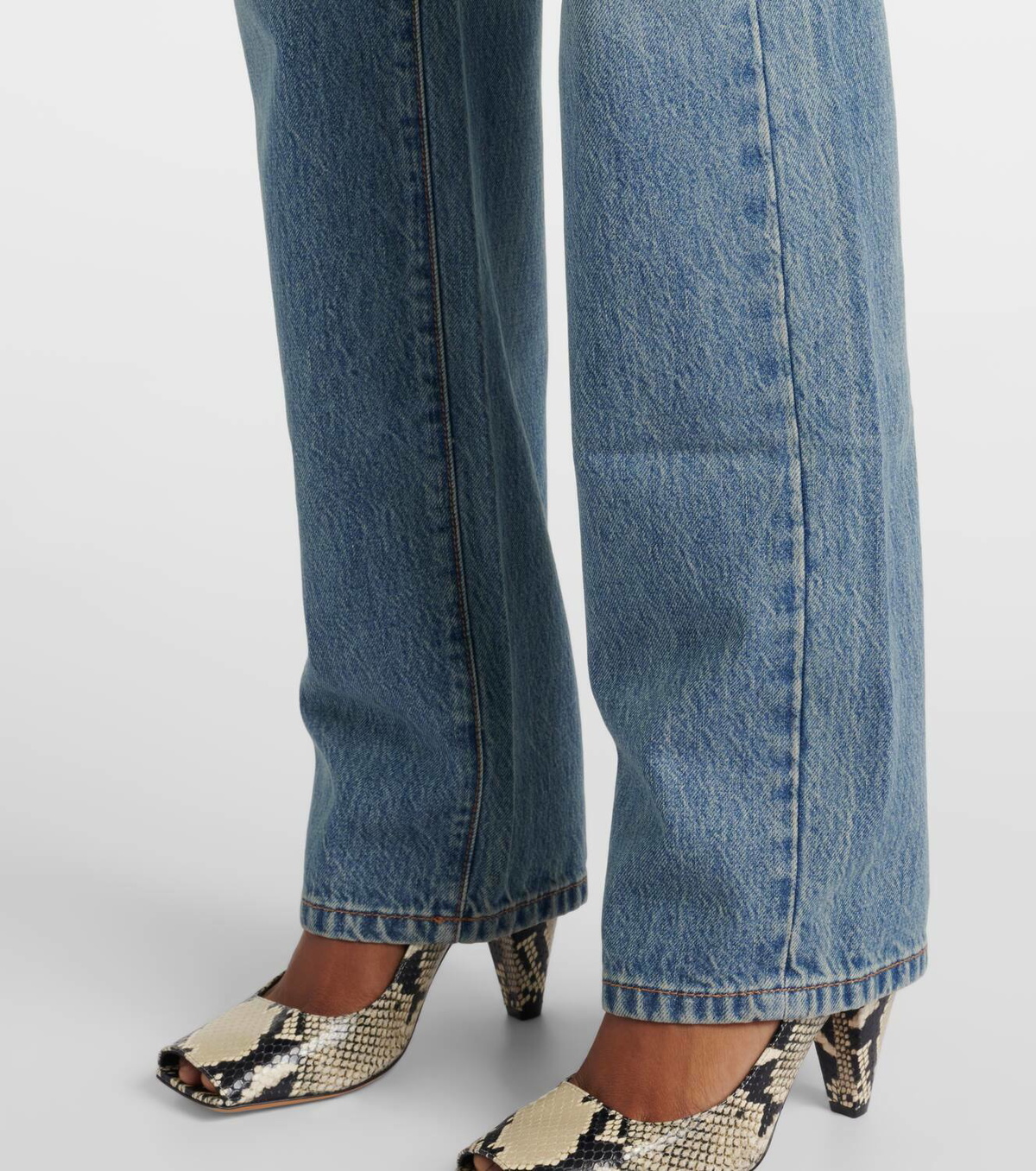 パンツ SPORTMAX Women Straight Pants LEONECO Blue Sportmax Tasso high-rise straight jeans Sportmax