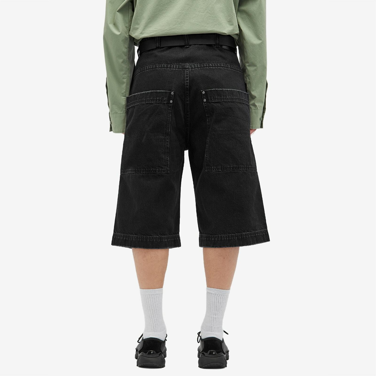 Entire Studios Men's D-Shorts in Magnetite Entire Studios