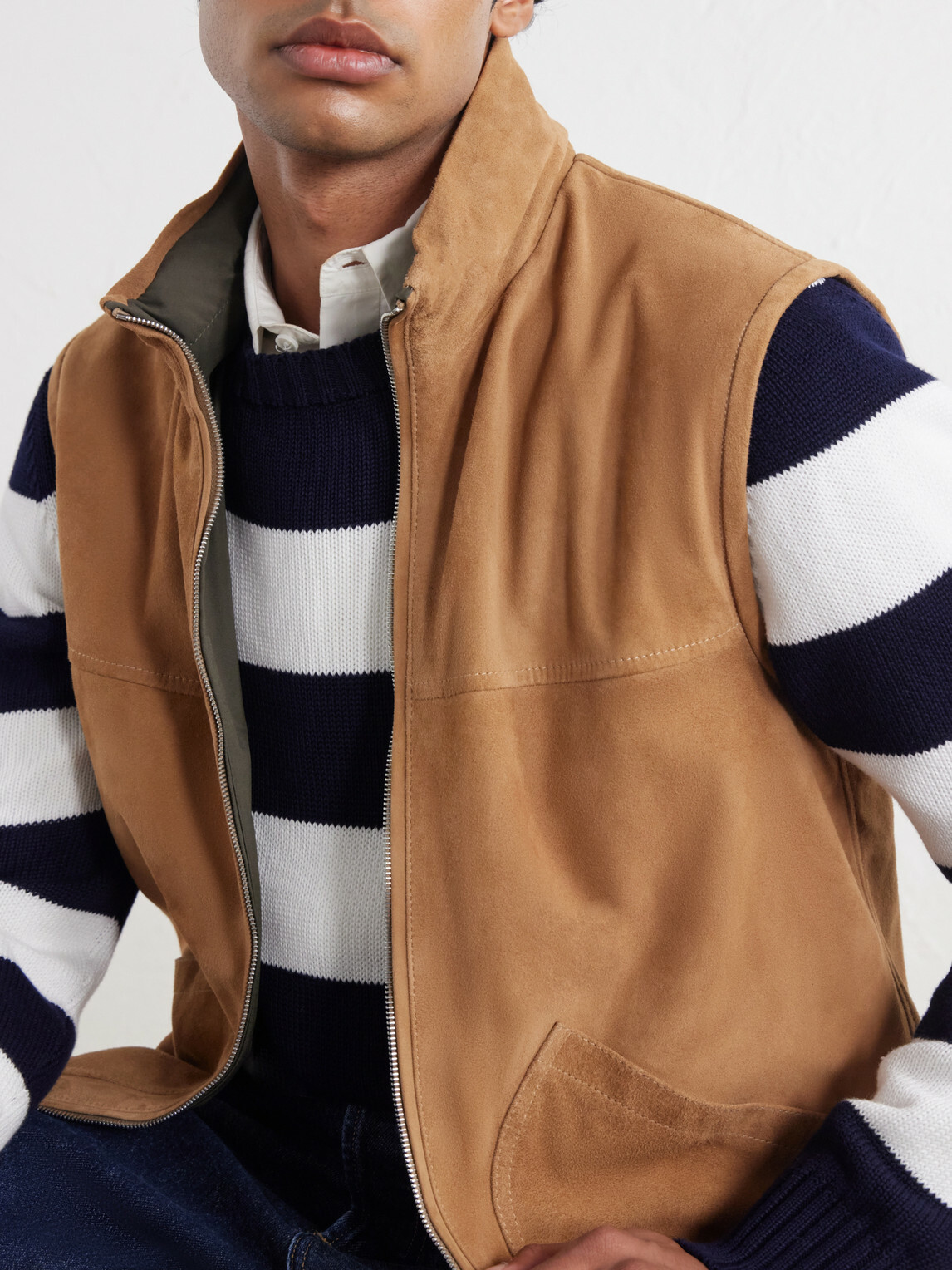 Valstar - Reversible Suede Vest - Neutrals