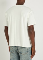 Duke And Dexter Pin Up Printed Cotton T-shirt White