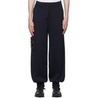 Alexander McQueen Navy Side Patch Jogger Lounge Pants