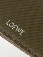 LOEWE - Logo-Print Embossed Leather Billfold Wallet