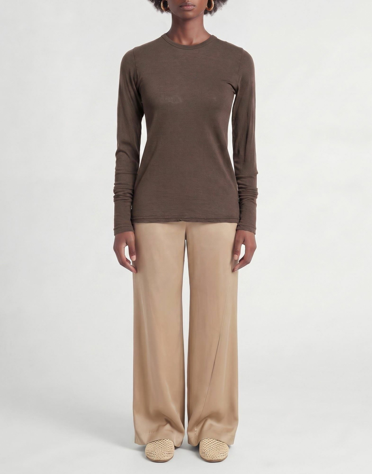 Crossley Womens T-shirt Dark in Brown