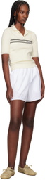 Off-White White Poplin Shorts