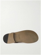 Manolo Blahnik - Otawi Croc-Effect Leather Sandals - Brown