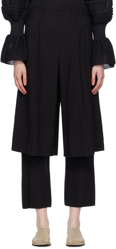 Photo: ISSEY MIYAKE Black Two As One Trousers