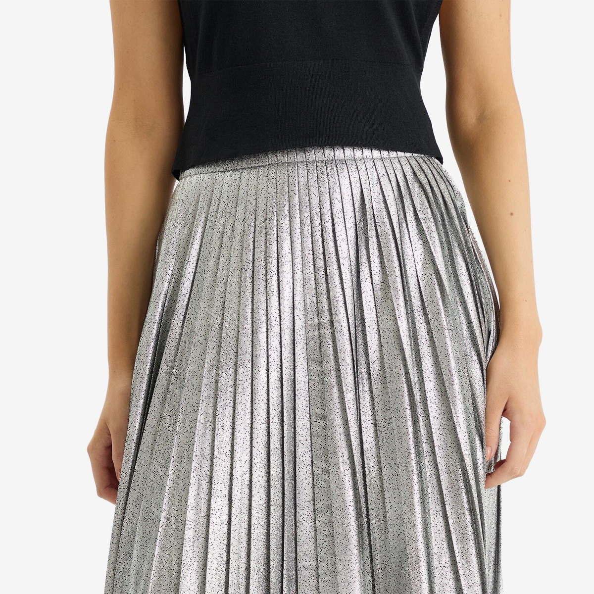 Weekend by Max Mara Women's Gamma Pleated Skirt in Silver