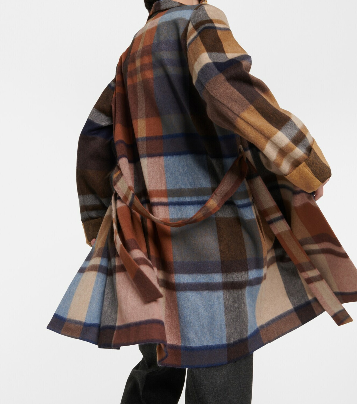 Loro Piana - Checked cashmere robe Loro Piana