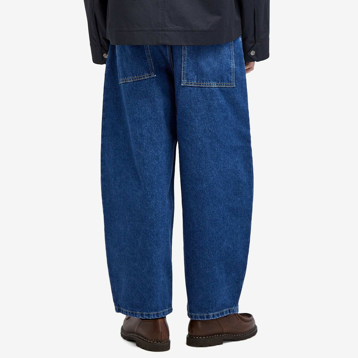 Studio Nicholson Men's Paolo Denim Volume Pants in Indigo