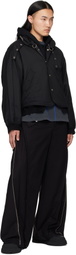 FFFPOSTALSERVICE Black 3-Way Zip Cargo Pants