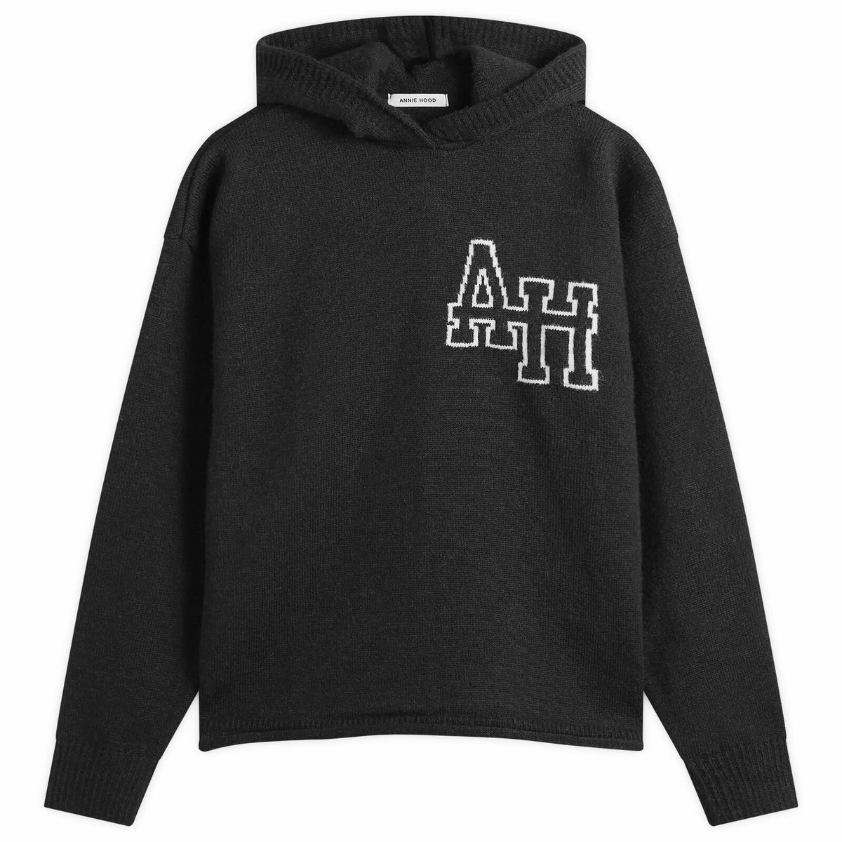 ANNIE HOOD Men's Knit Hoodie in Black