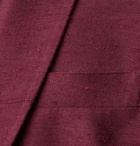 Richard James - Burgundy Silk-Shantung Tuxedo Jacket - Burgundy