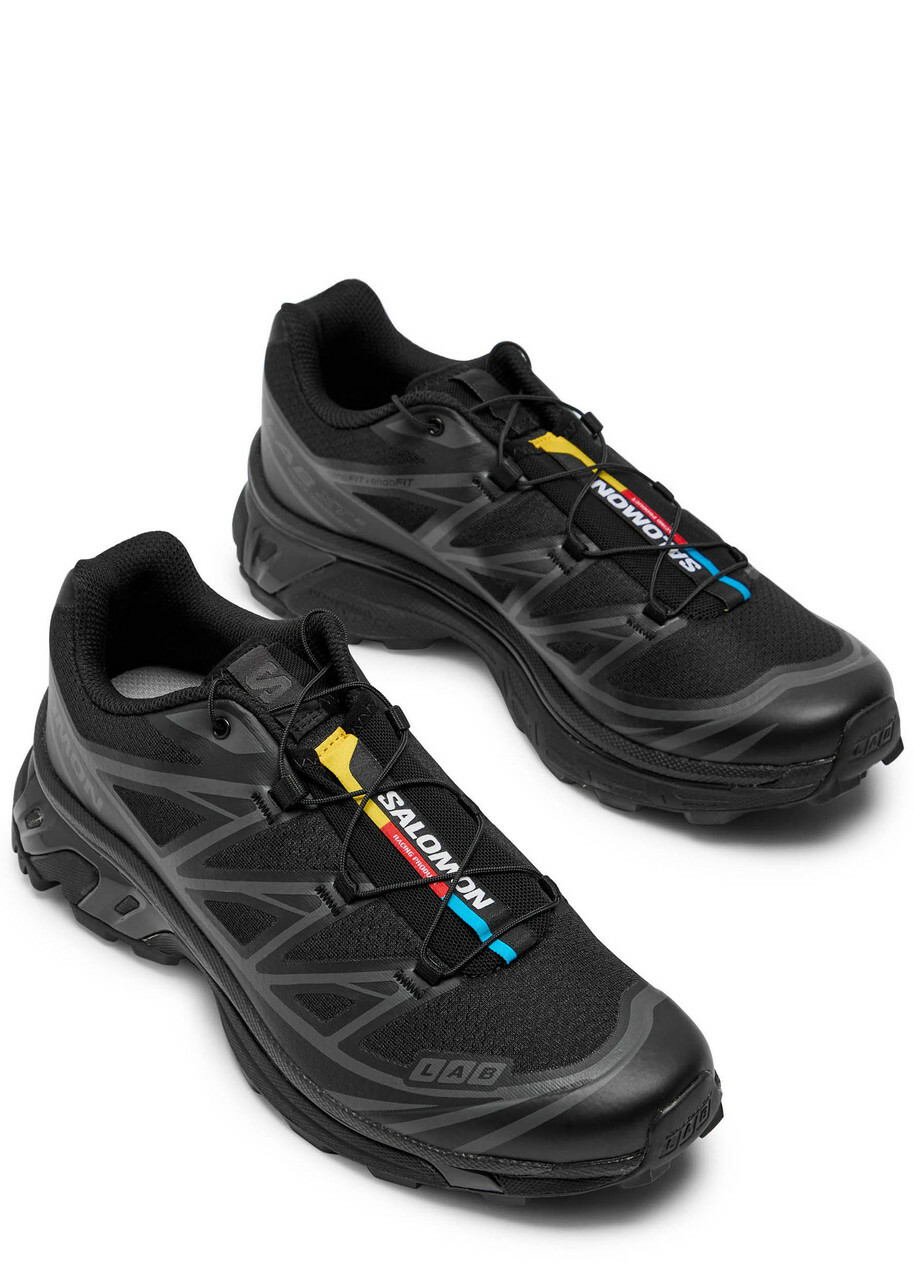 Salomon XT-6 Panelled Mesh Sneakers Black