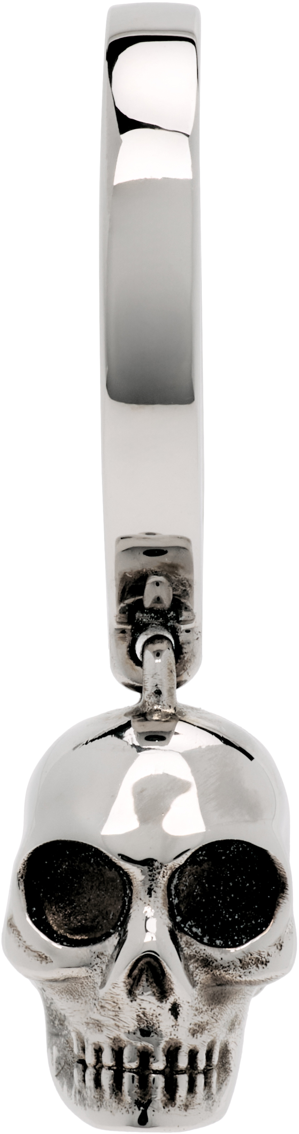 McQueen Skull Hoop Single Earring