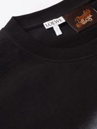 LOEWE - Paula's Ibiza Printed Cotton-Jersey T-Shirt - Black