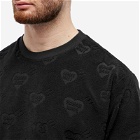Human Made Men's Heart Pile T-Shirt in Black