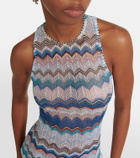 Missoni Mare Zig Zag lamé maxi dress