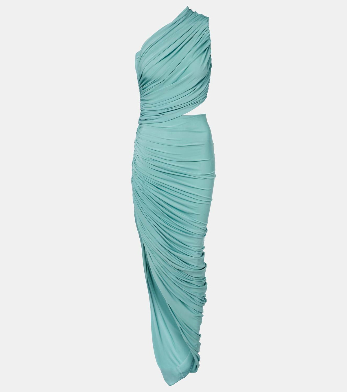 Alaa Asymmetric ruched jersey maxi dress ALAA Alaa Asymmetric ruched jersey maxi dress ALAA