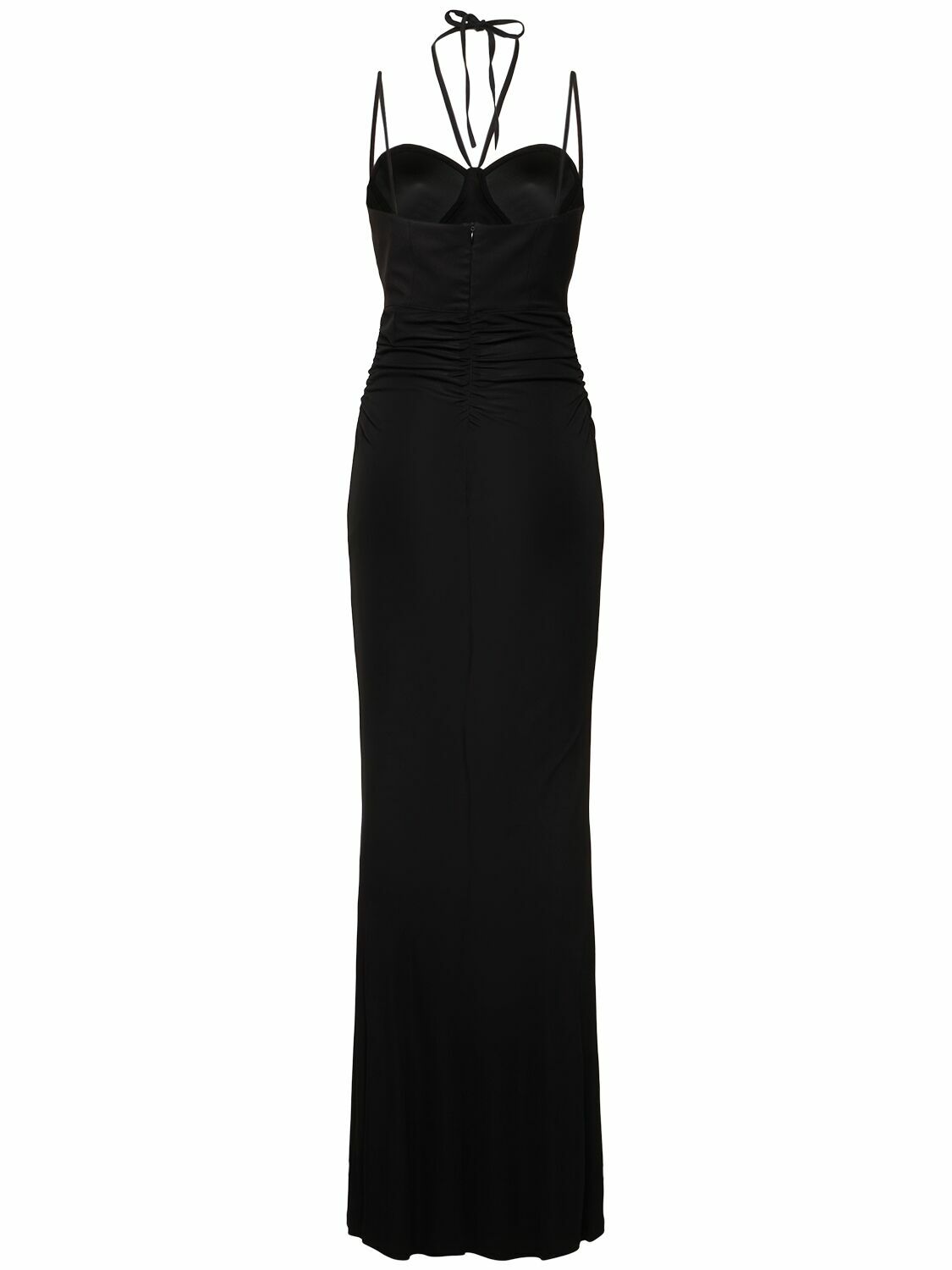 ANDREADAMO Viscose Jersey Long Dress with Corset ANDREADAMO