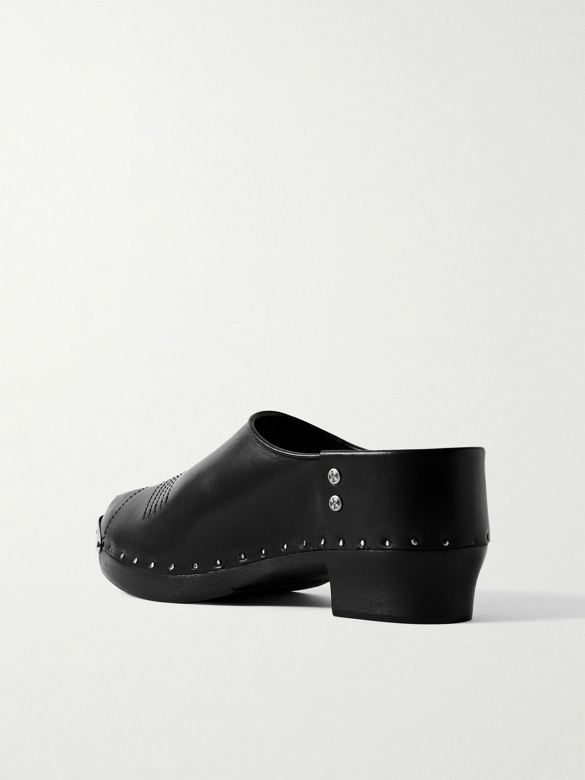 Enfants Riches Déprimés - Studded Leather Clogs - Black