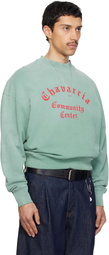 WILLY CHAVARRIA Green 'Chavarria Community Center' Hooligan Sweatshirt