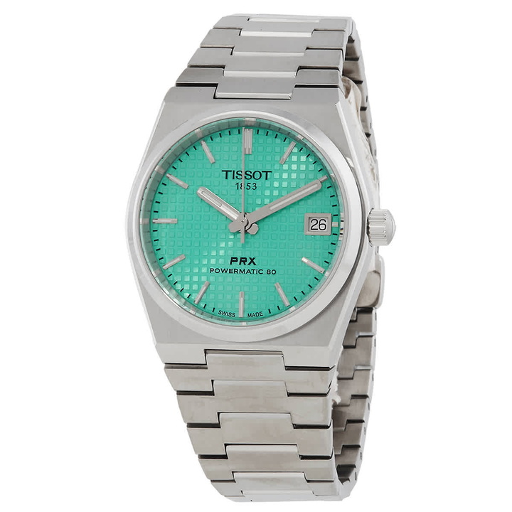 Photo: Tissot T-Classic Automatic Green Dial Unisex Watch T1372071109101