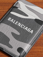 Balenciaga - Camouflage-Print Full-Grain Leather Magnetic Cardholder