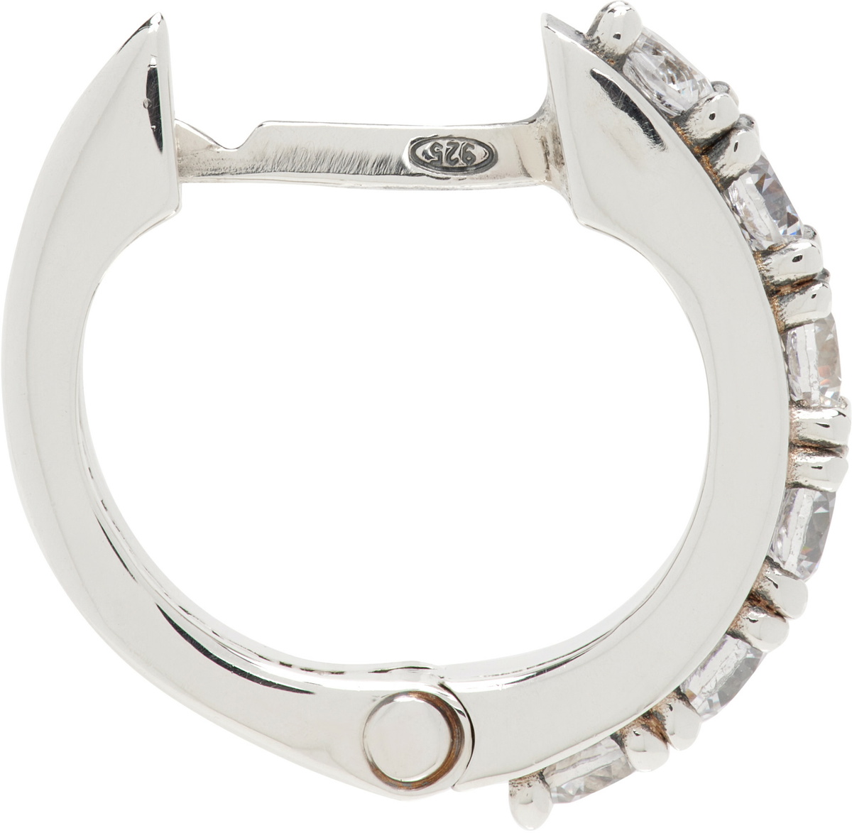 Emanuele Bicocchi Crystal Hoop Single Earring