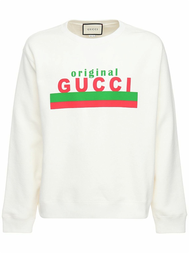Photo: GUCCI - Gucci Original Print Cotton Sweatshirt