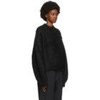 Fumito Ganryu Black Mohair Sweater