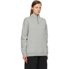 Nike Grey Fleece Sportswear 1/4 Zip Sweatshirt