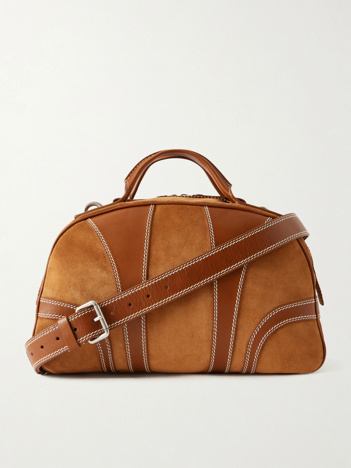 Dries Van Noten - Suede and Leather Duffle Bag
