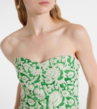 Johanna Ortiz Draped paisley midi dress