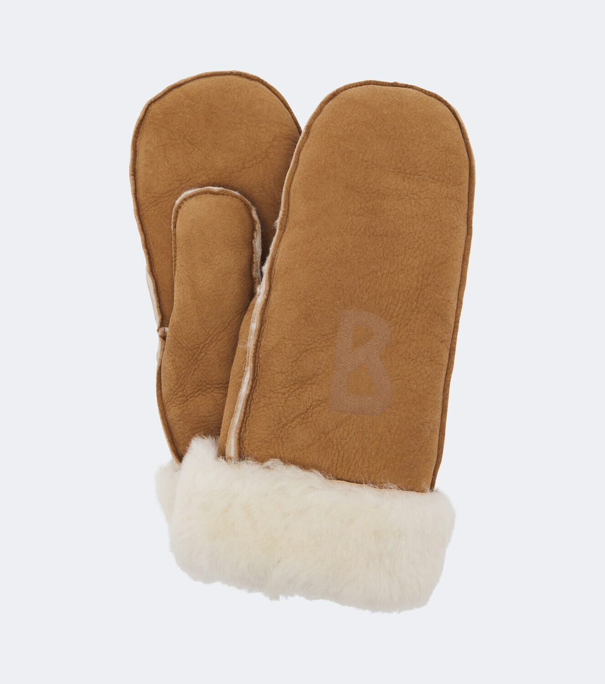 Bogner Shearling-lined suede mittens