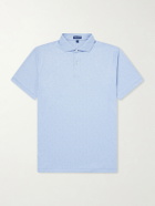 Peter Millar - Fifty-Fifty Printed Stretch-Jersey Polo Shirt - Blue