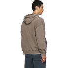 Off-White Brown 'OW' Racing Skate Hoodie