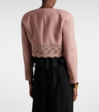 Chloé Cropped virgin wool gabardine jacket